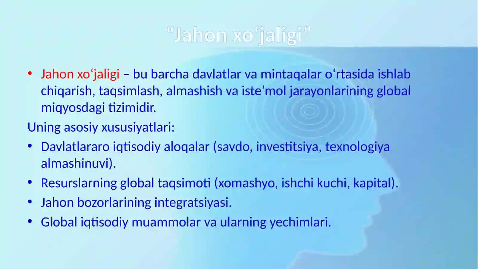 Jahon xo’jaligi to’g’risidagi iqtisodiy ta’limotlar 3