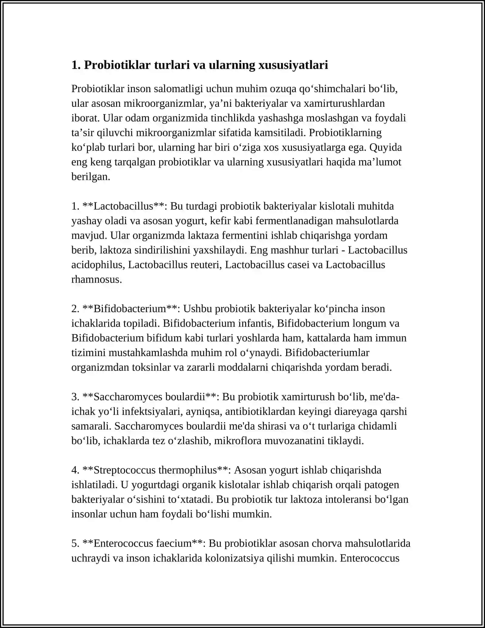 O'ZBEKISTON BOZORIDA MAVJUD BO'LGAN PROBIOTIKLAR TAHLILI 3
