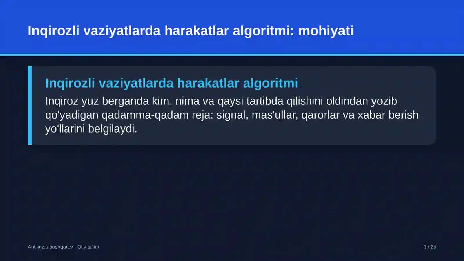 sud tibbiy ekspertiza muassasalarida inqirozli vaziyatlarda harakatlar algoritmini ishlab chiqish 5409 3