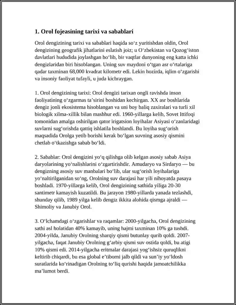 OROL FOJEASI VA UNING OQIBATLARI 3