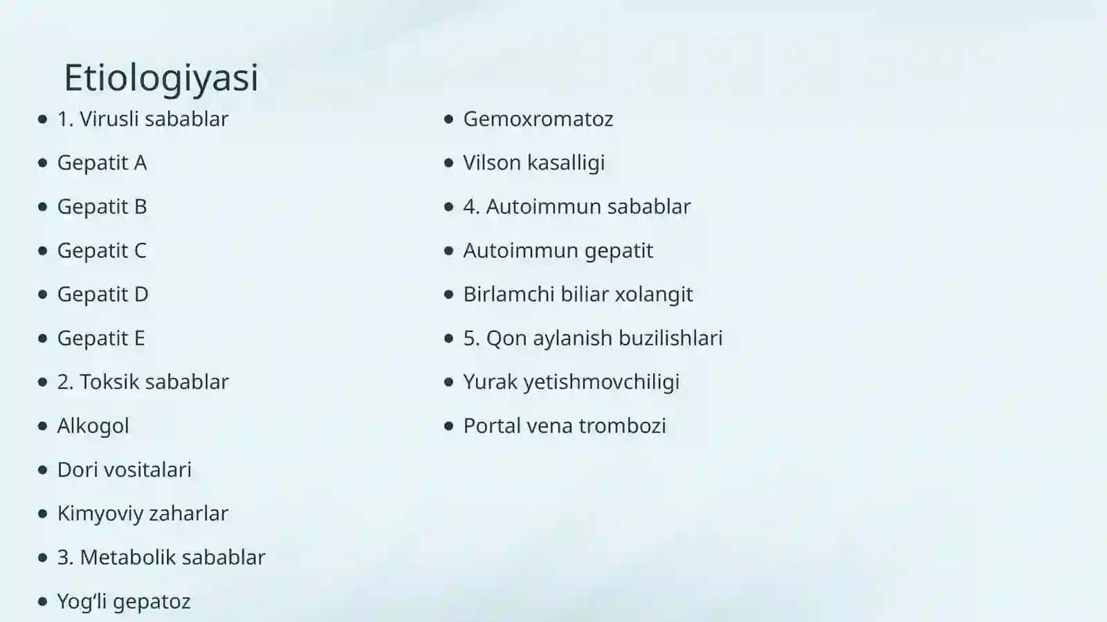 Jigar kasalliklari 3