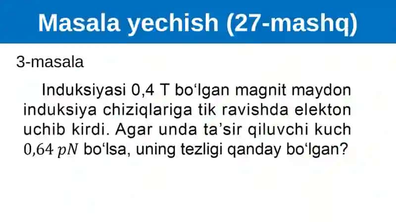 MASALALAR YECHISH 3