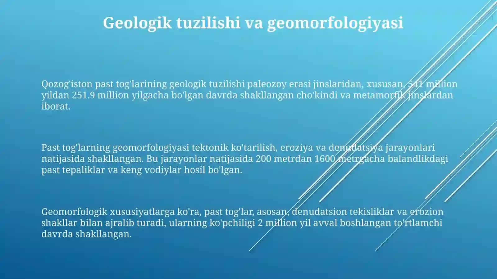 Qozogʻiston pasttogʻlaritabiiygeografiktavsif 3