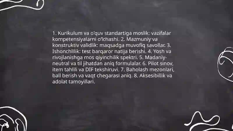 EGMA xalqaro baholash dasturlari uchun matematik topshiriqlarni ishlab chiqish tamoyillari 3