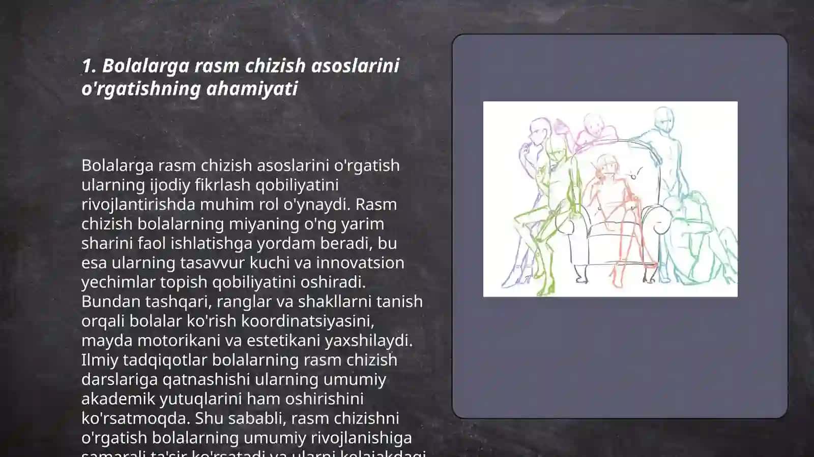 Bolalarga rasm chizish asoslarini o'rgatishning ahamiyati 3