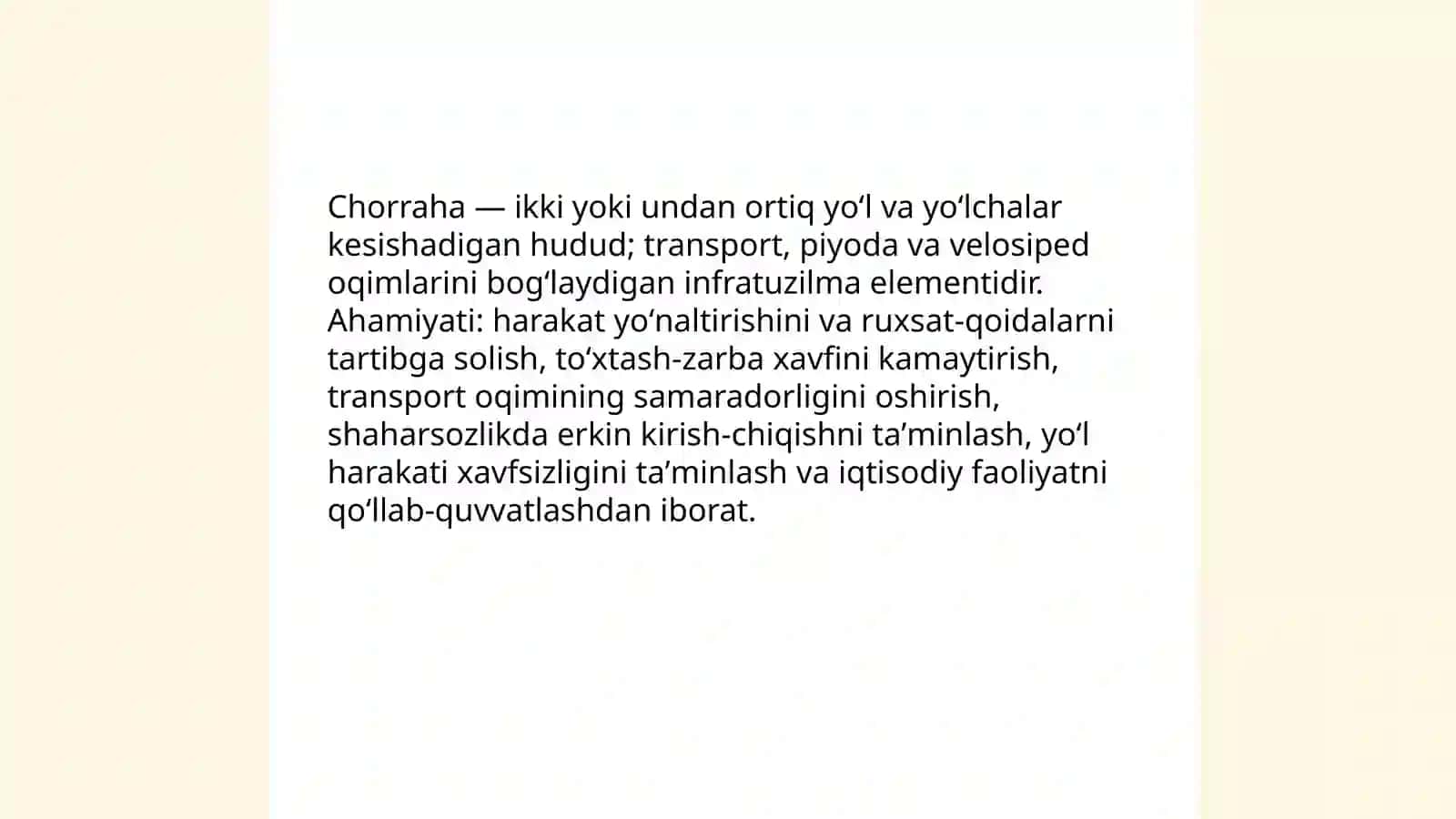 Chorraha va ularning turlari 3