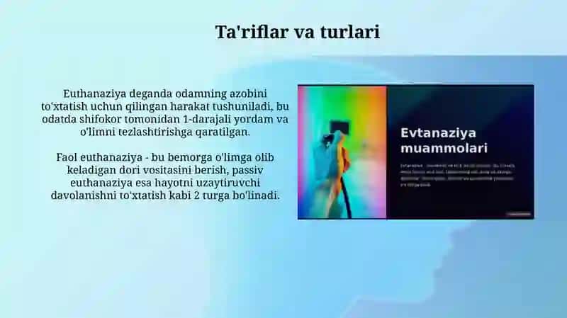 Evtanaziya muammolari 3