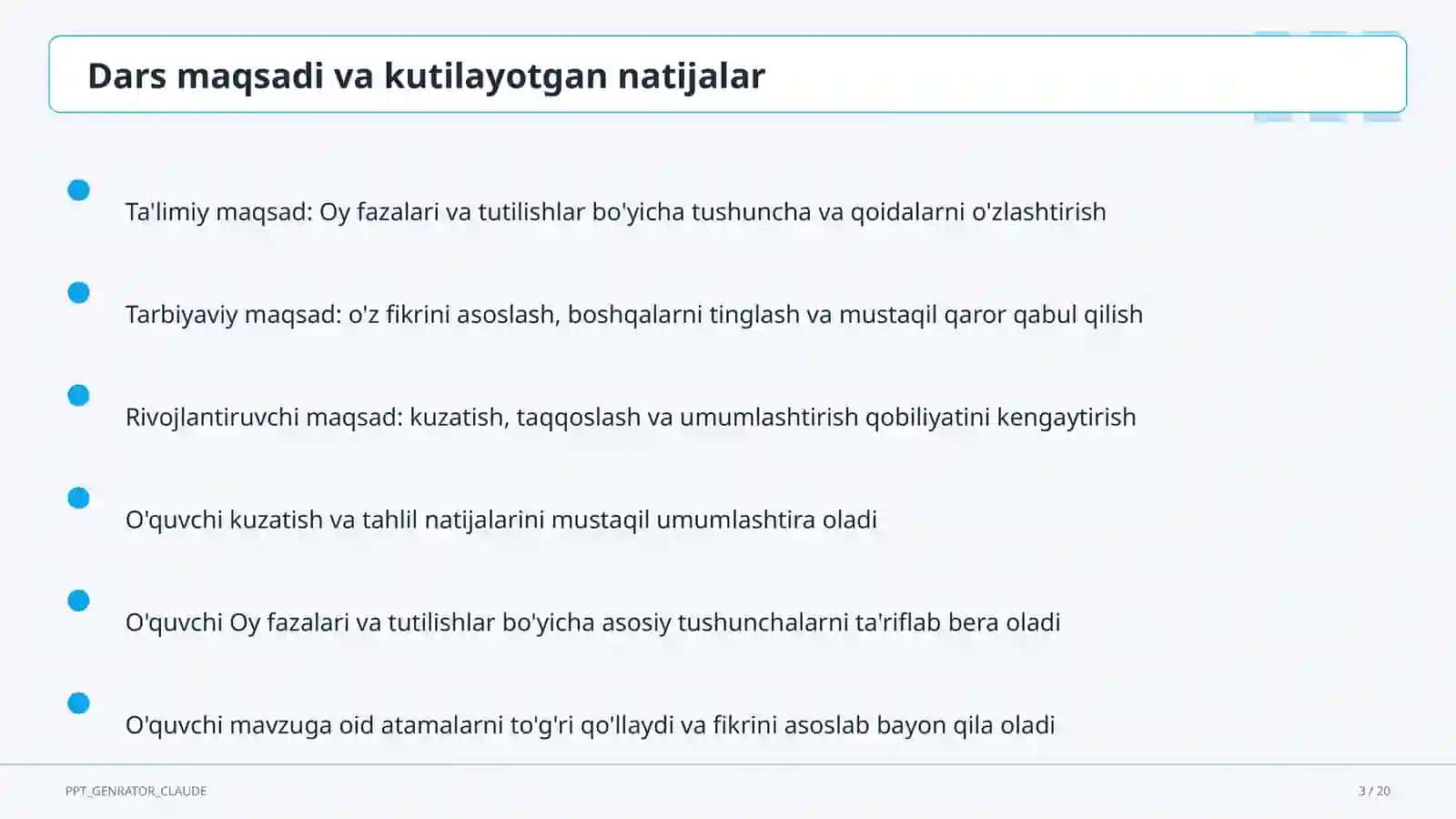 Oy fazalari va tutilishlar (9-sinf) 3