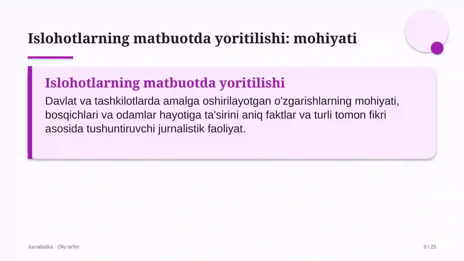 pedagogika oliy ta'lim muassasalarida islohotlarning matbuotda yoritilishi 8250 3