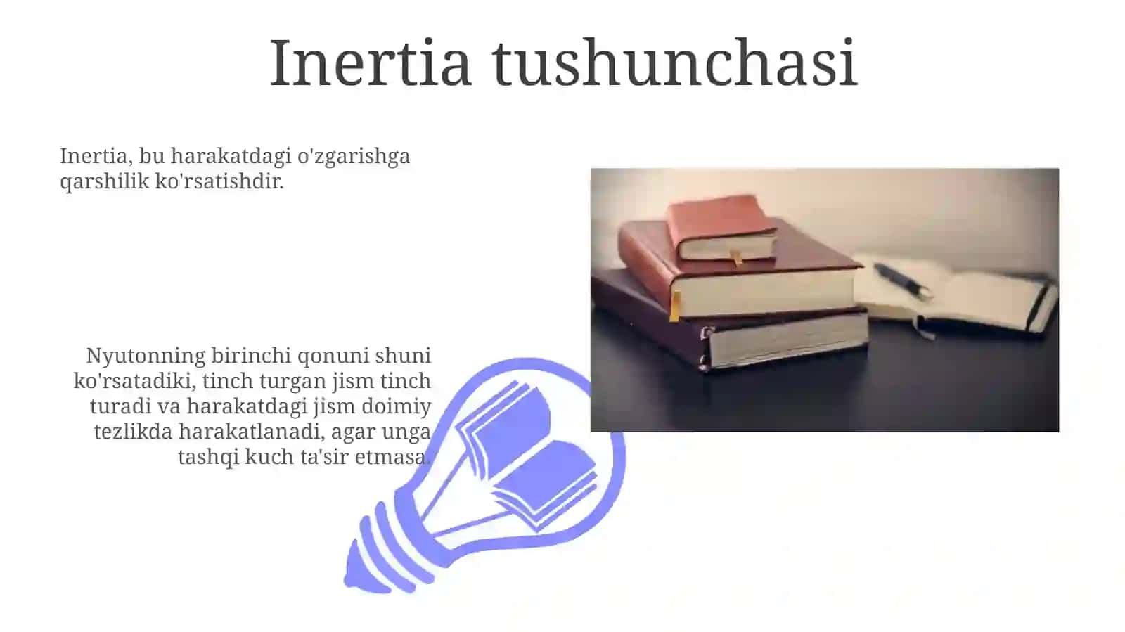 Inersiya qonuni 3