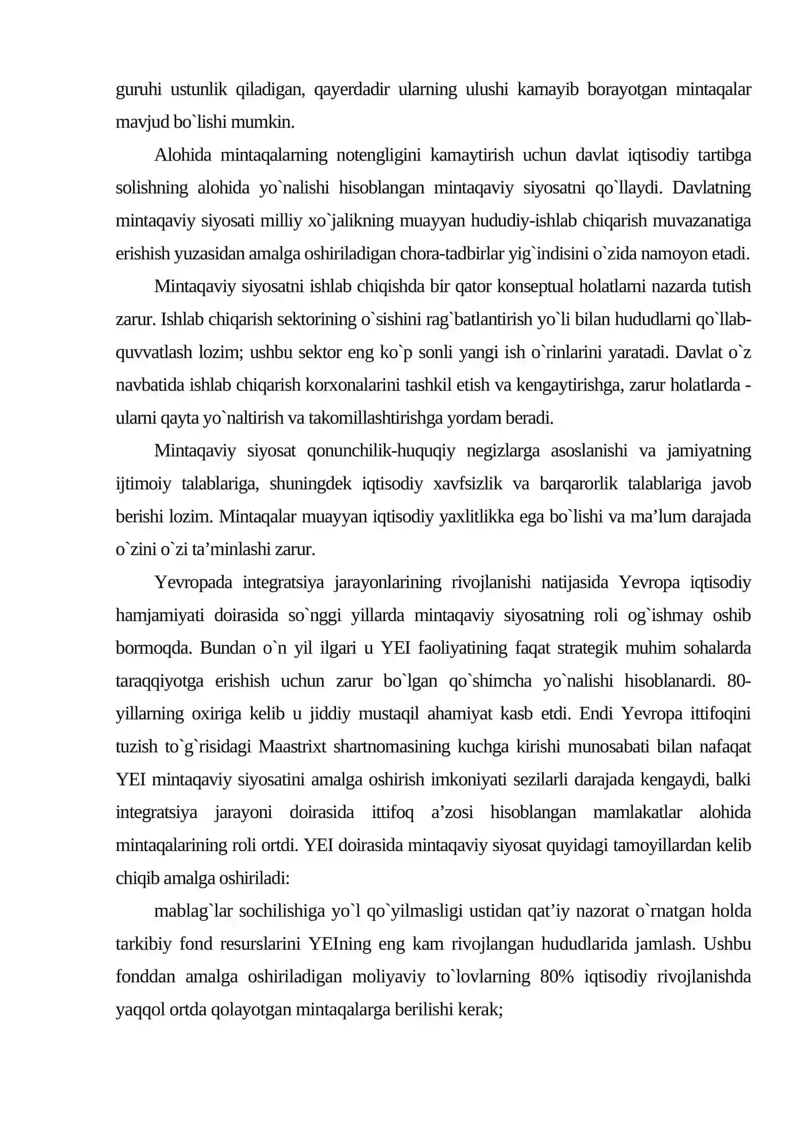 Mintaqalarning ijtimoiy - iqtisodiy rivojlanishida indikativ rejalashtirishning maqsadi va vazifalari 3