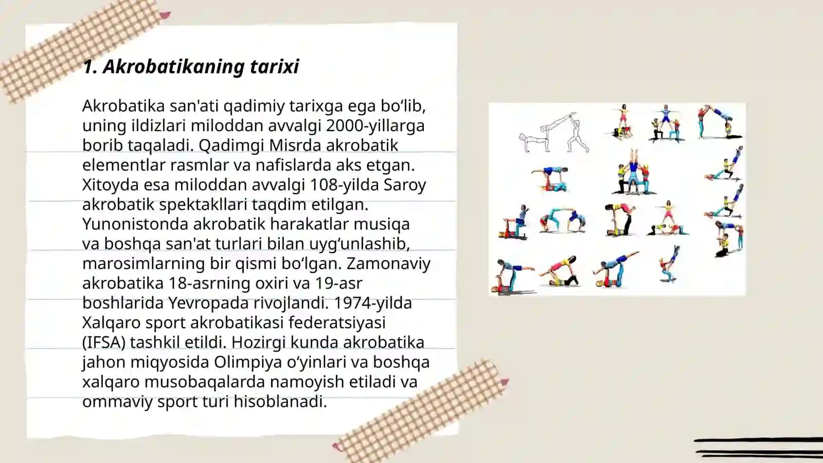 Sodda akrobatik mashqlar 3