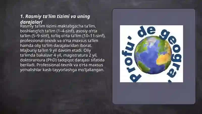 Ta'lim turlari va ta'limni tashkil etish shakllari 3