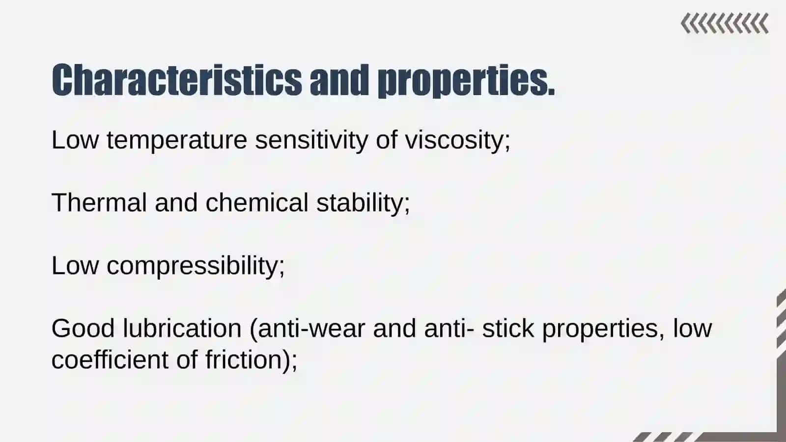 Hydraulic oils 3