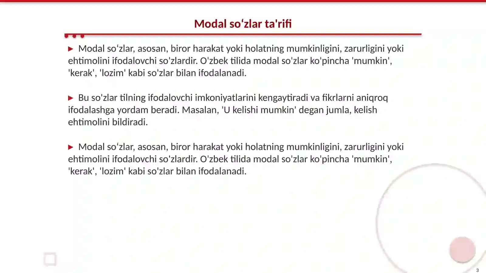 Modal soʻzlar 3