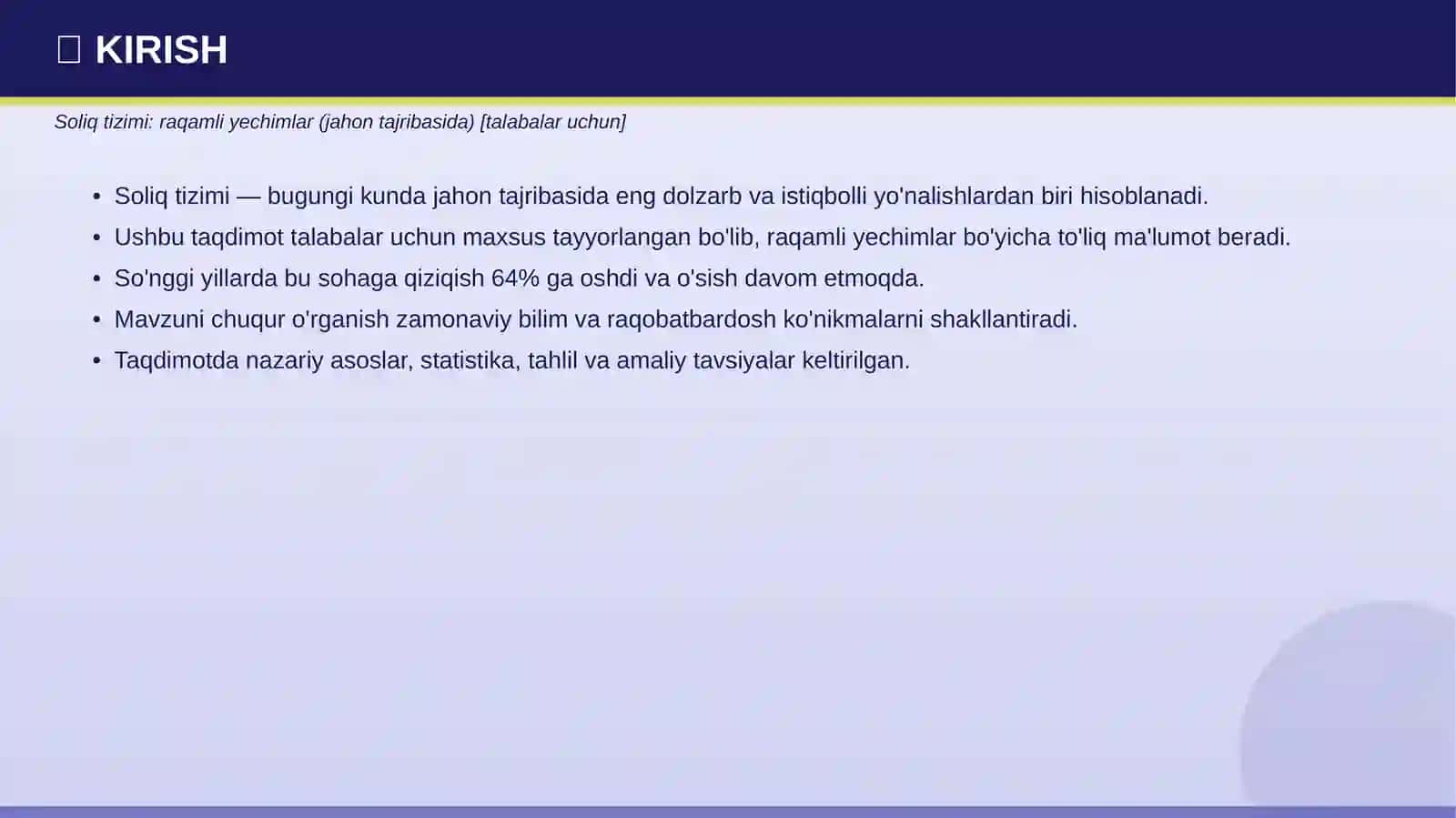 SOLIQ TIZIMI 3