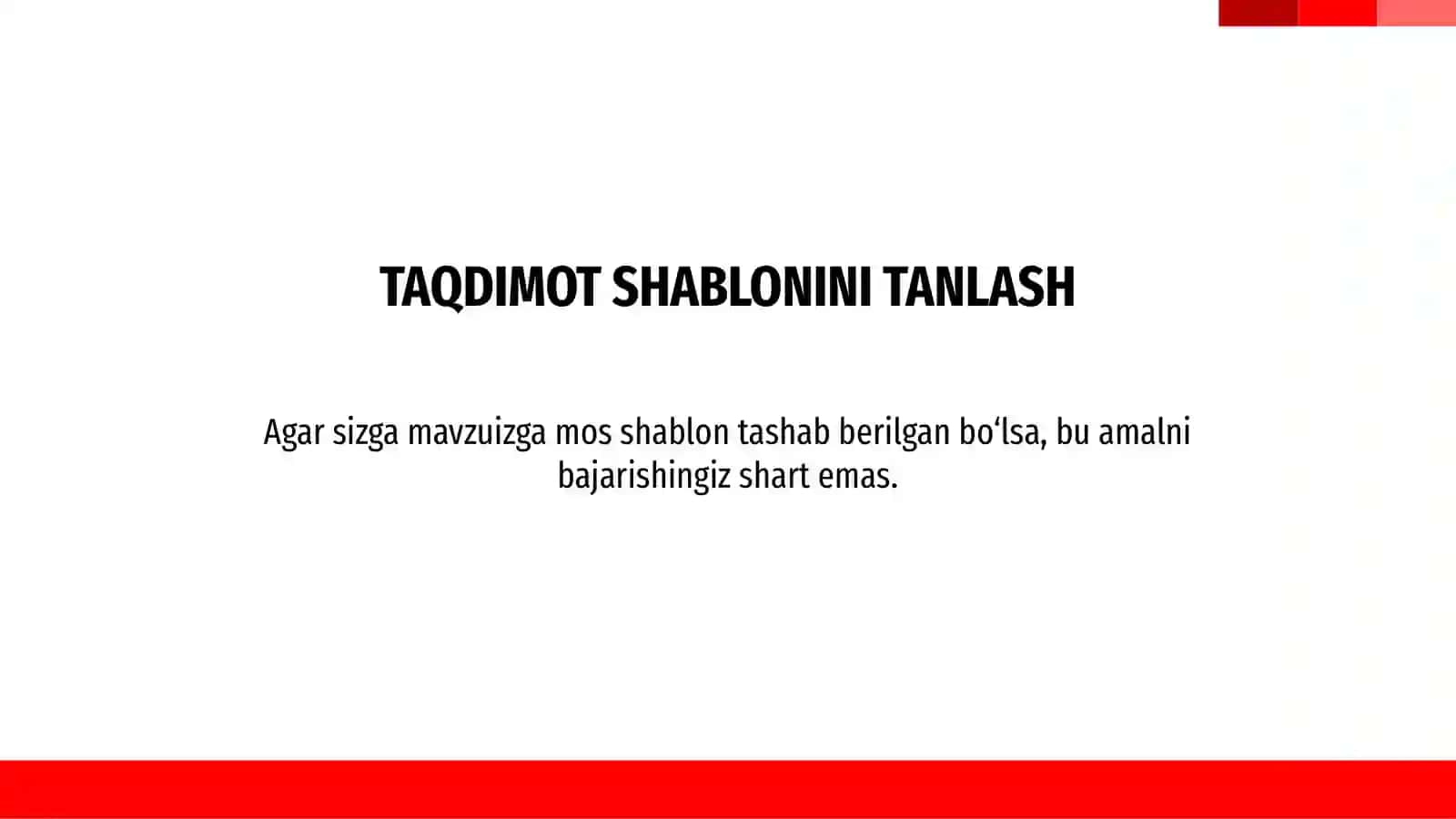 Taqdimot qo'llanma 3
