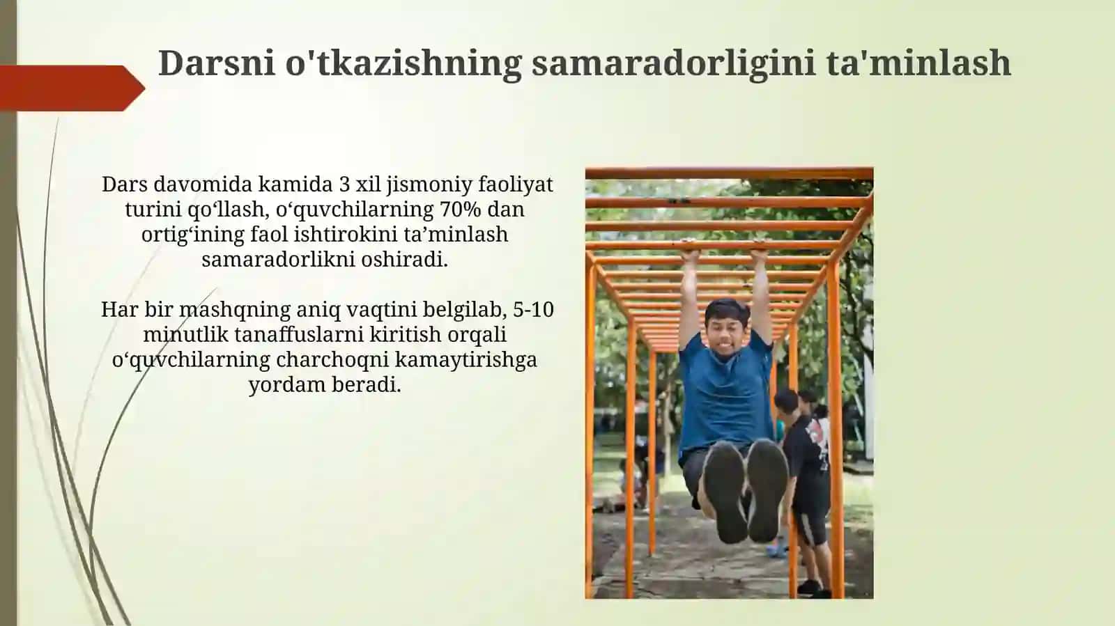Jismoniy tarbiya bo‘yicha dars konspektini tuzish uslubiyati 3