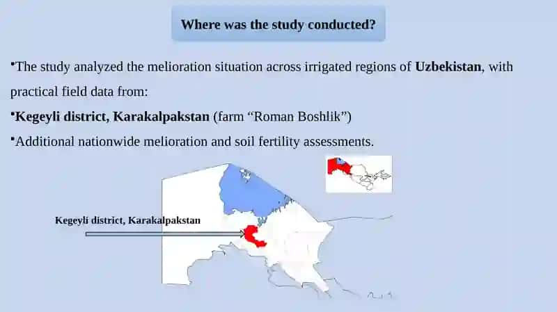 Innovative Organization and Increase of Efficiency of Agricultural Melioration Measures of Uzbekistan 3