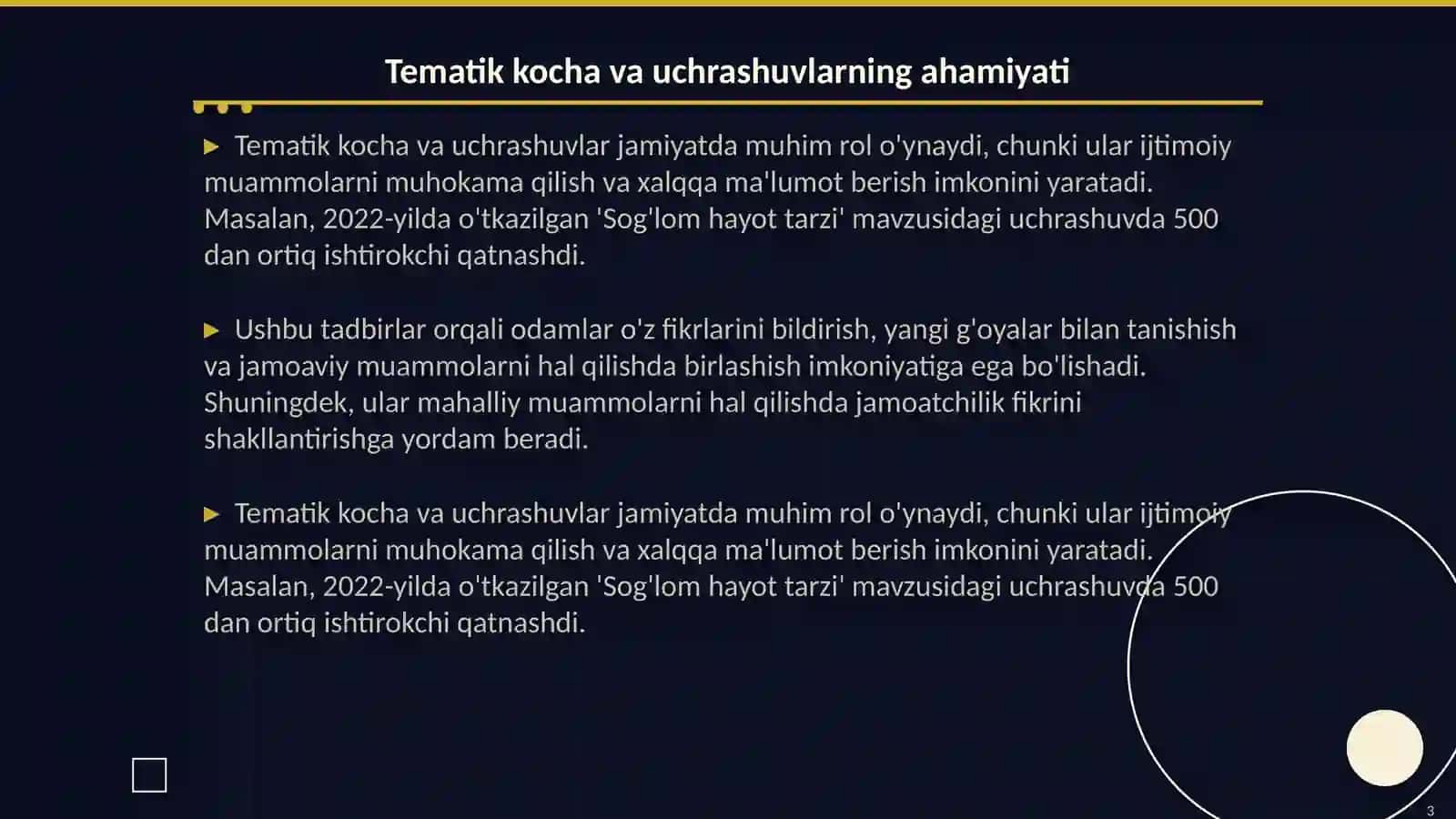 Tematik kocha va uchrashuvlarni tashkilashtirish va otkazishda ChQBT rahbarlarining vazifalari 3