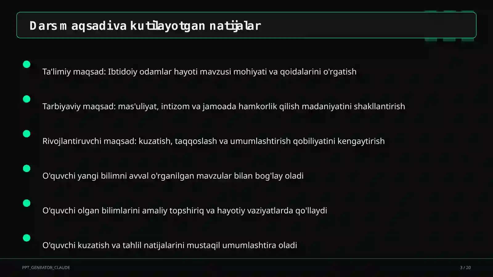 Ibtidoiy odamlar hayoti (5-sinf) 3
