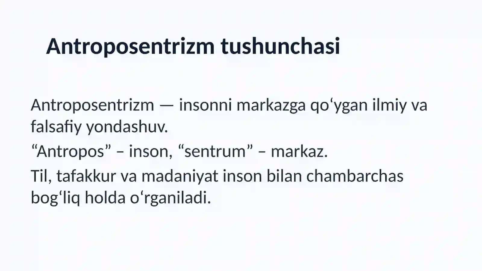 Antroposentrik paradigma 3