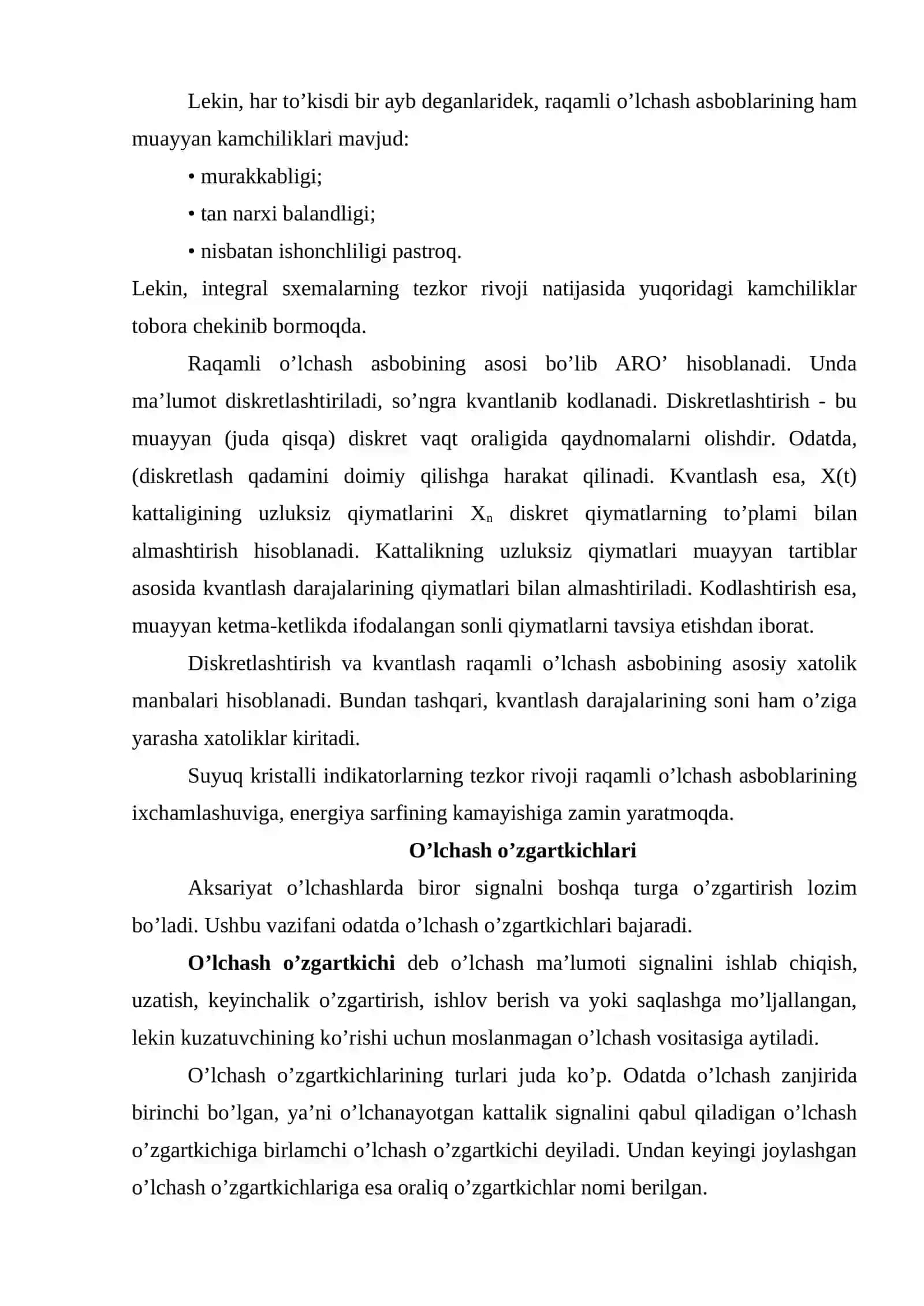 Rаqаmli o`lchаsh аsbоblаri 3