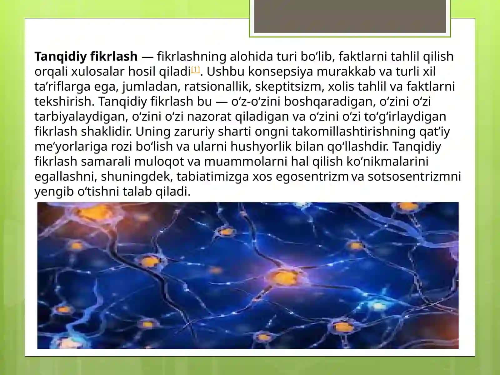 Tanqidiy fikrlash texnologiyasi 3