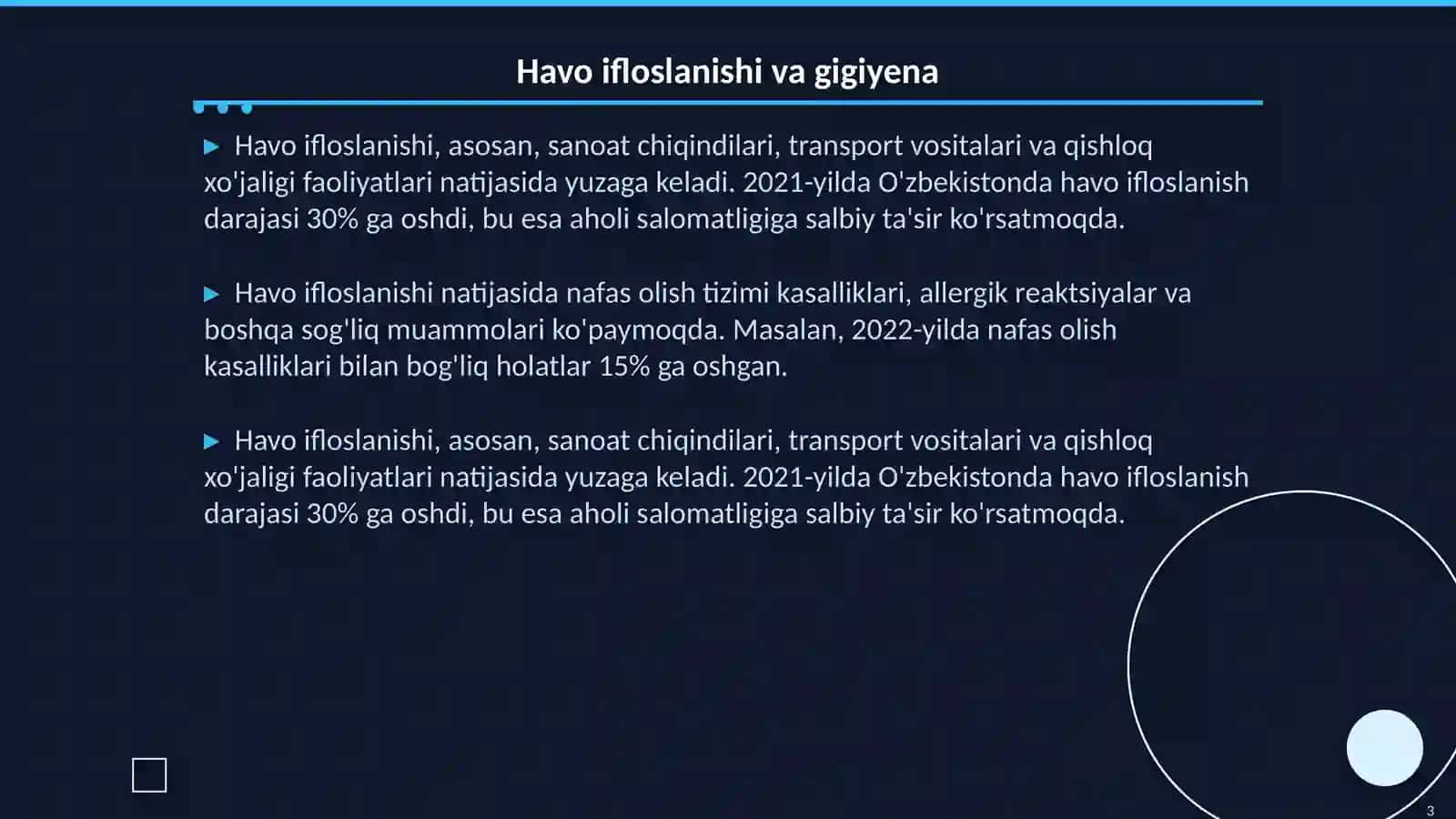 Havo, suv va tuproqning noqulay omillarini gigiyenik tartibga solishning umumiy yondashuvlari 3