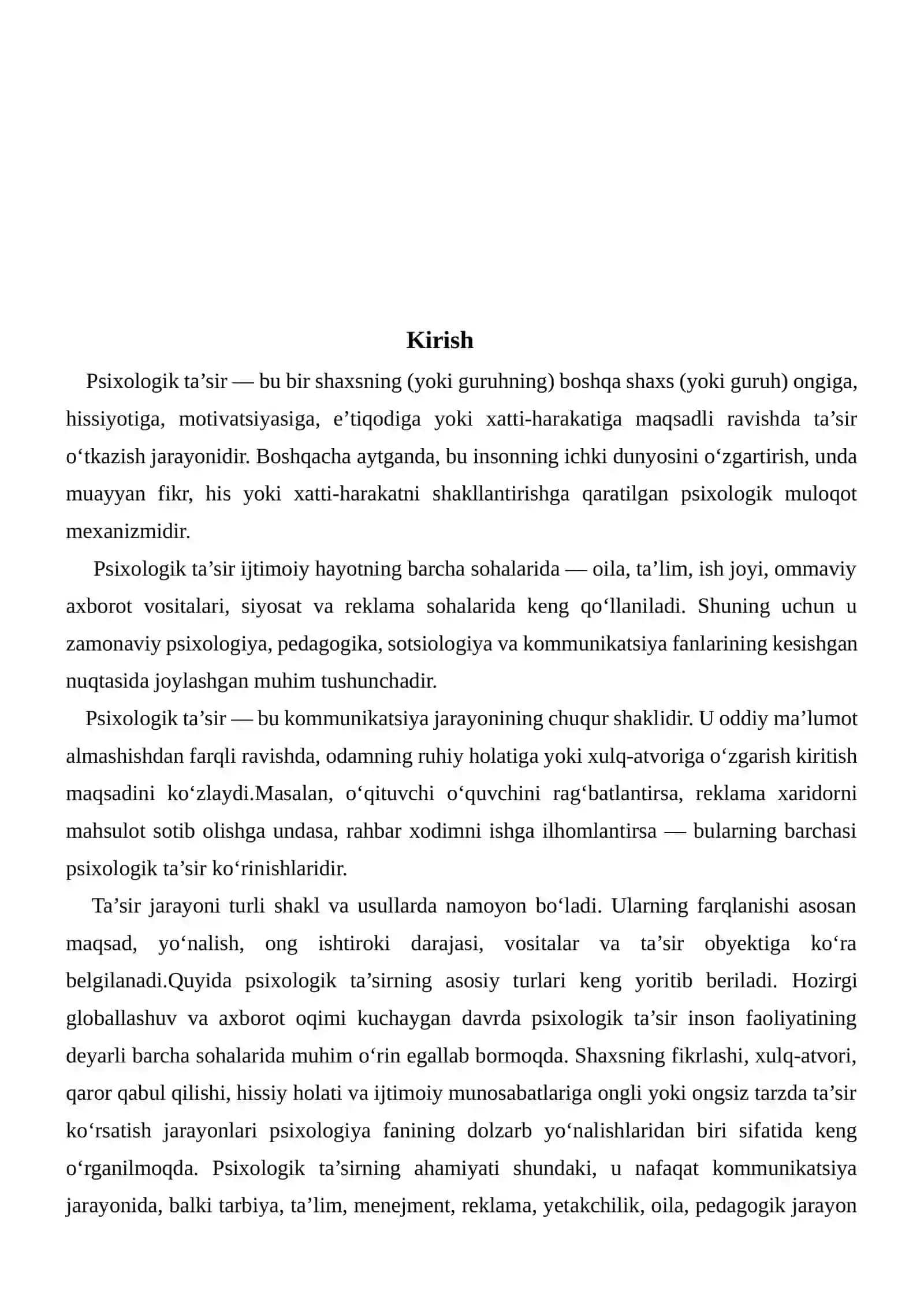 Psixologik Ta'sir Tushunchasi 3