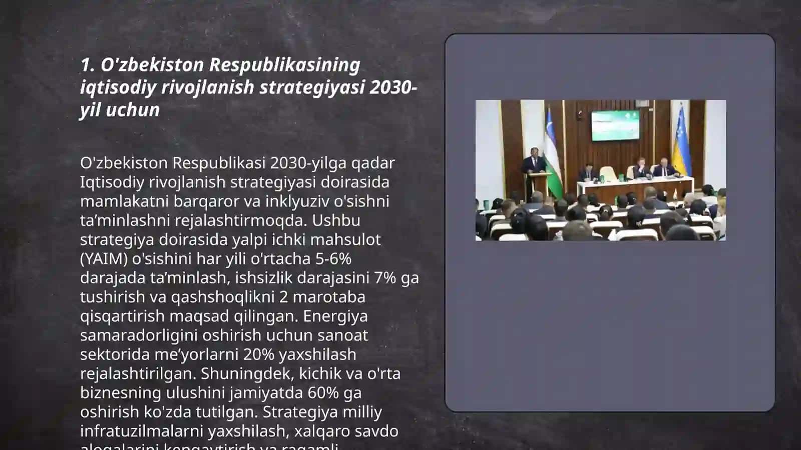 O'zbekiston Respublikasining iqtisodiy rivojlanish strategiyasi 2030-yil uchun 3