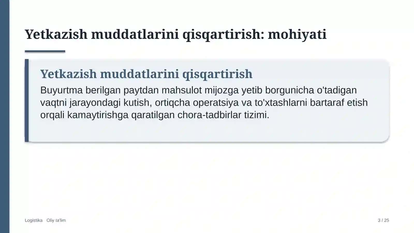 non mahsulotlari korxonalarida yetkazib berish muddatlarini qisqartirish 6759 3