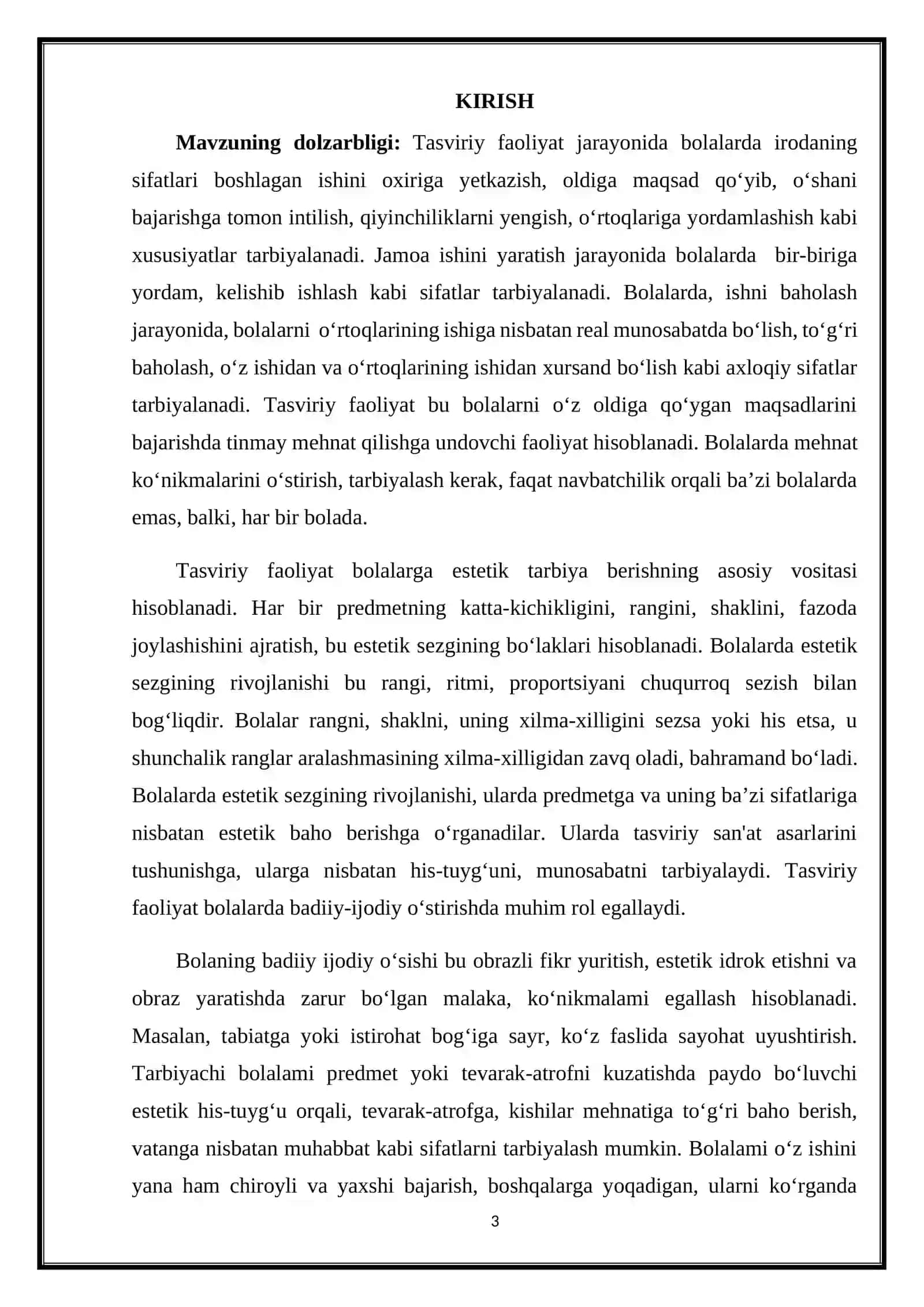 MAKTABGACHA YOSHDAGI BOLALARNI HAR TOMONLAMA RIVOJLANTIRISHDA TASVIRIY FAOLIYAT 3