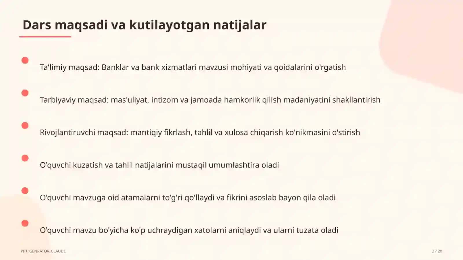 Banklar va bank xizmatlari (10-sinf) 3