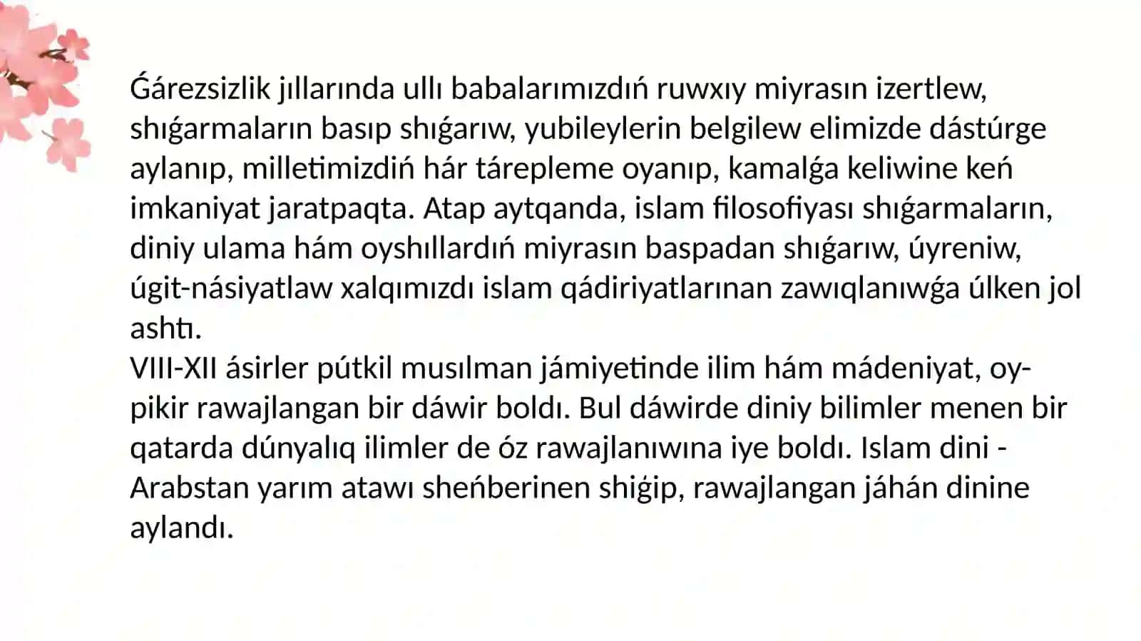 Qurannıń ózbek tiline awdarma etiliwi hám túsindiriwleri 3