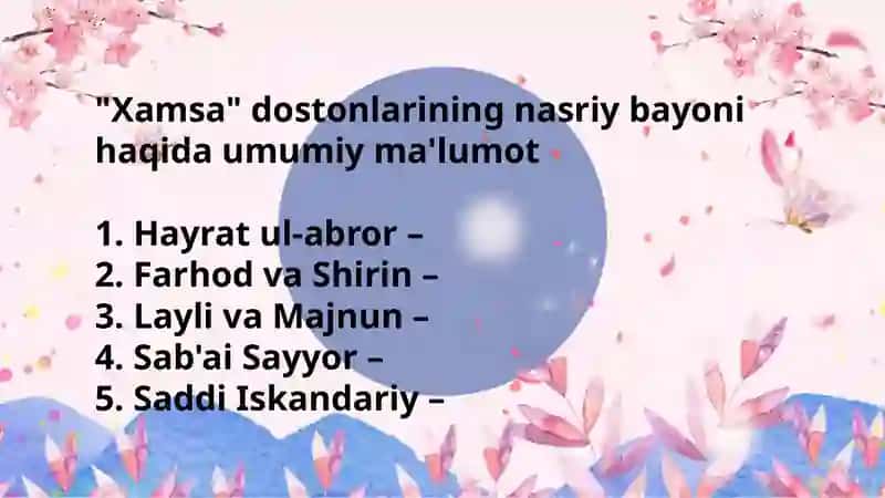 Xamsa dostoni 3