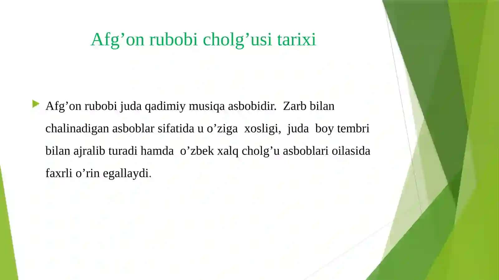 F.Shubertning "Serenada" asarini o'rgatish uslubiyoti (Afg'on rubob cholg'usi misolida) 3