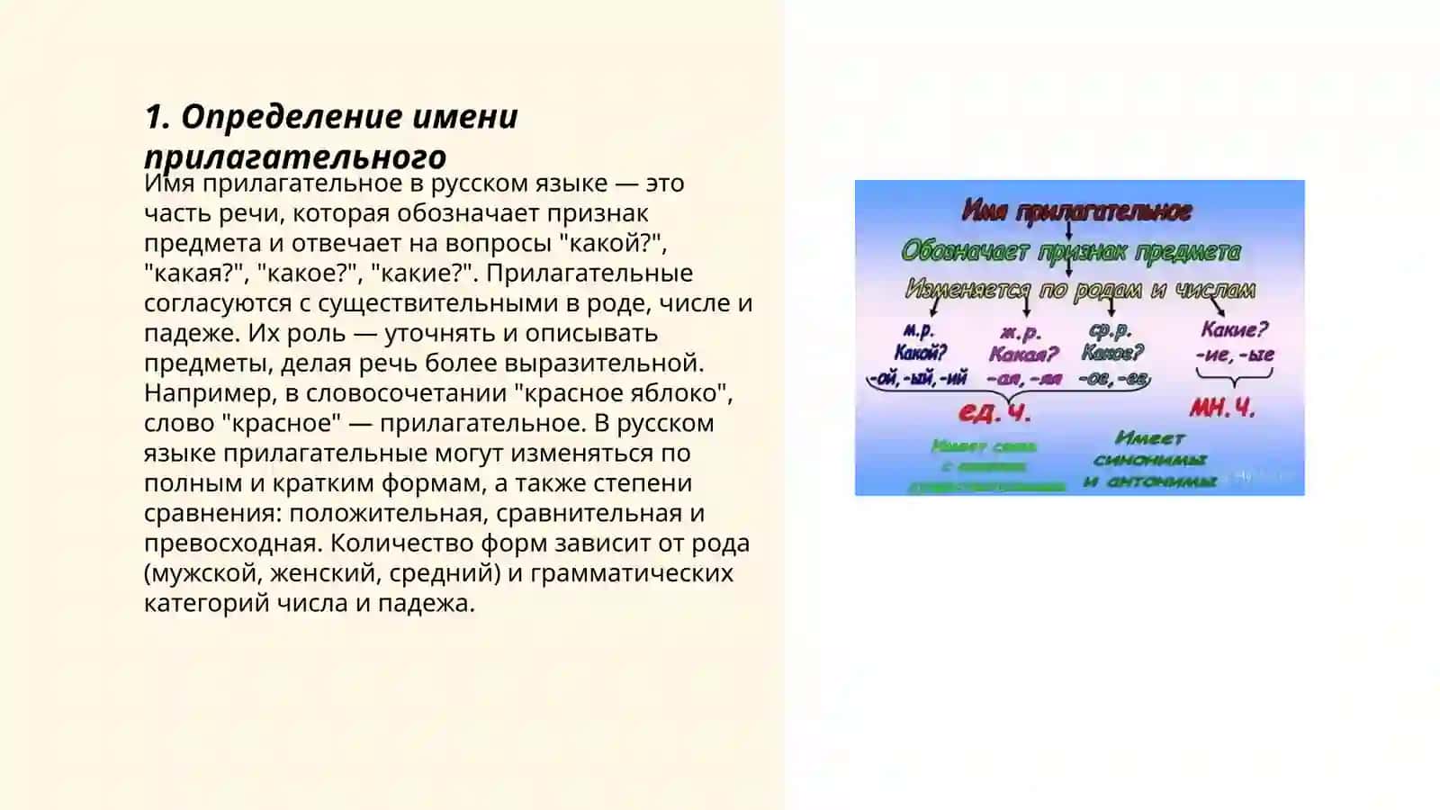 Имя прилагательное 3