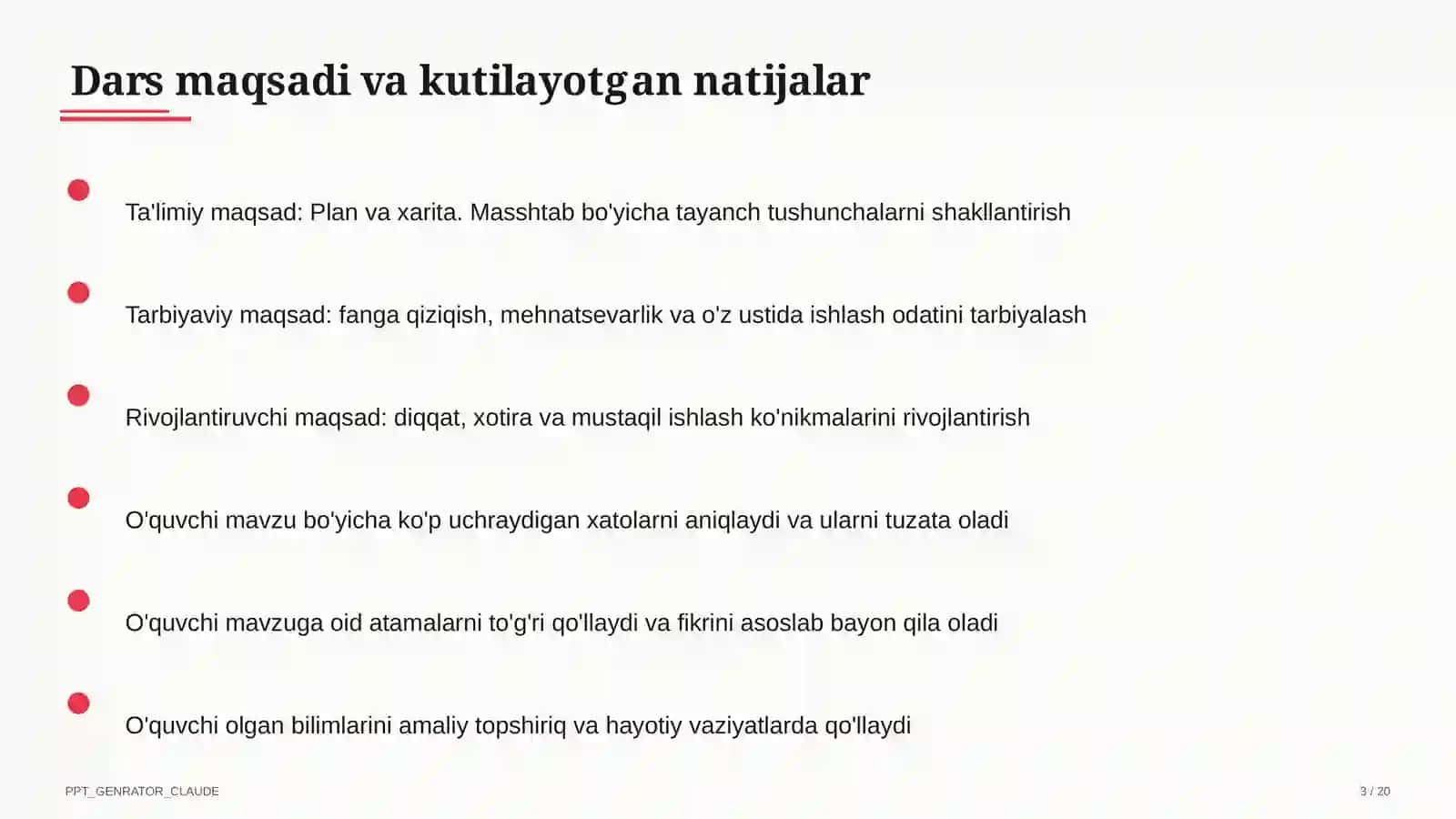 Plan va xarita. Masshtab (5-sinf) 3