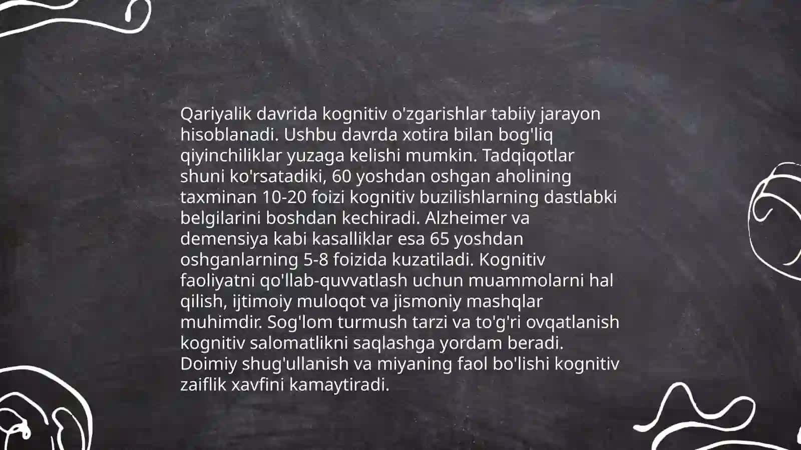 Gerontopsixologiyaning asosiy yoʻnalishlari 3