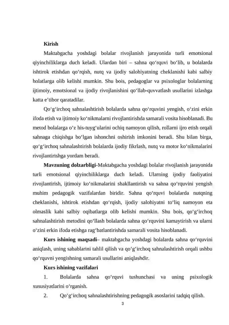 Qoʻgʻirchoq sahnalashtirish orqali bolalarda sahna qoʻrquvini yengish 3
