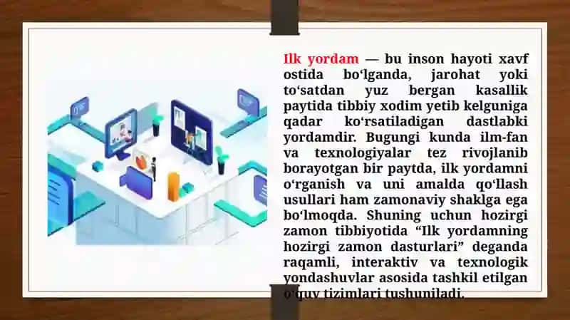 Ilk yordamning hozirgi zamon dasturlari 3