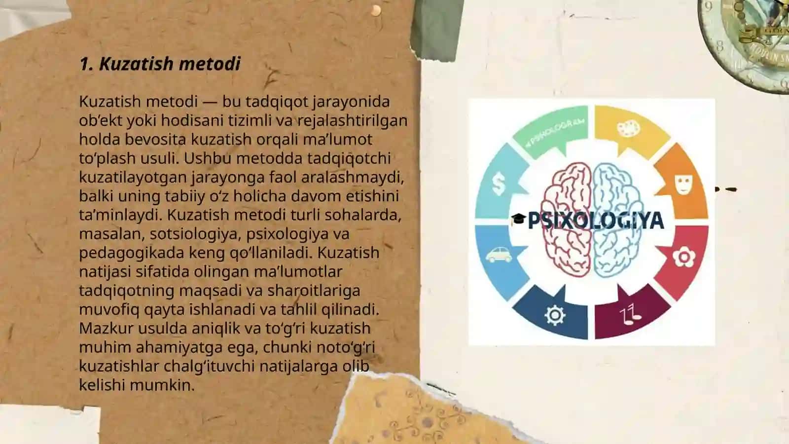 Psixologik tadqiqot metodlarining klassifikatsiyasi 3