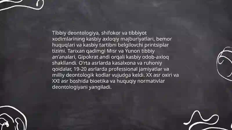 Tibbiy etika asoslari (deontologiya) 3