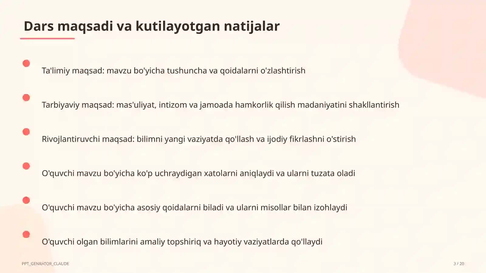 Huquq va iqtisodiyot asoslari (9–11) — o'qituvchilar uchun 3