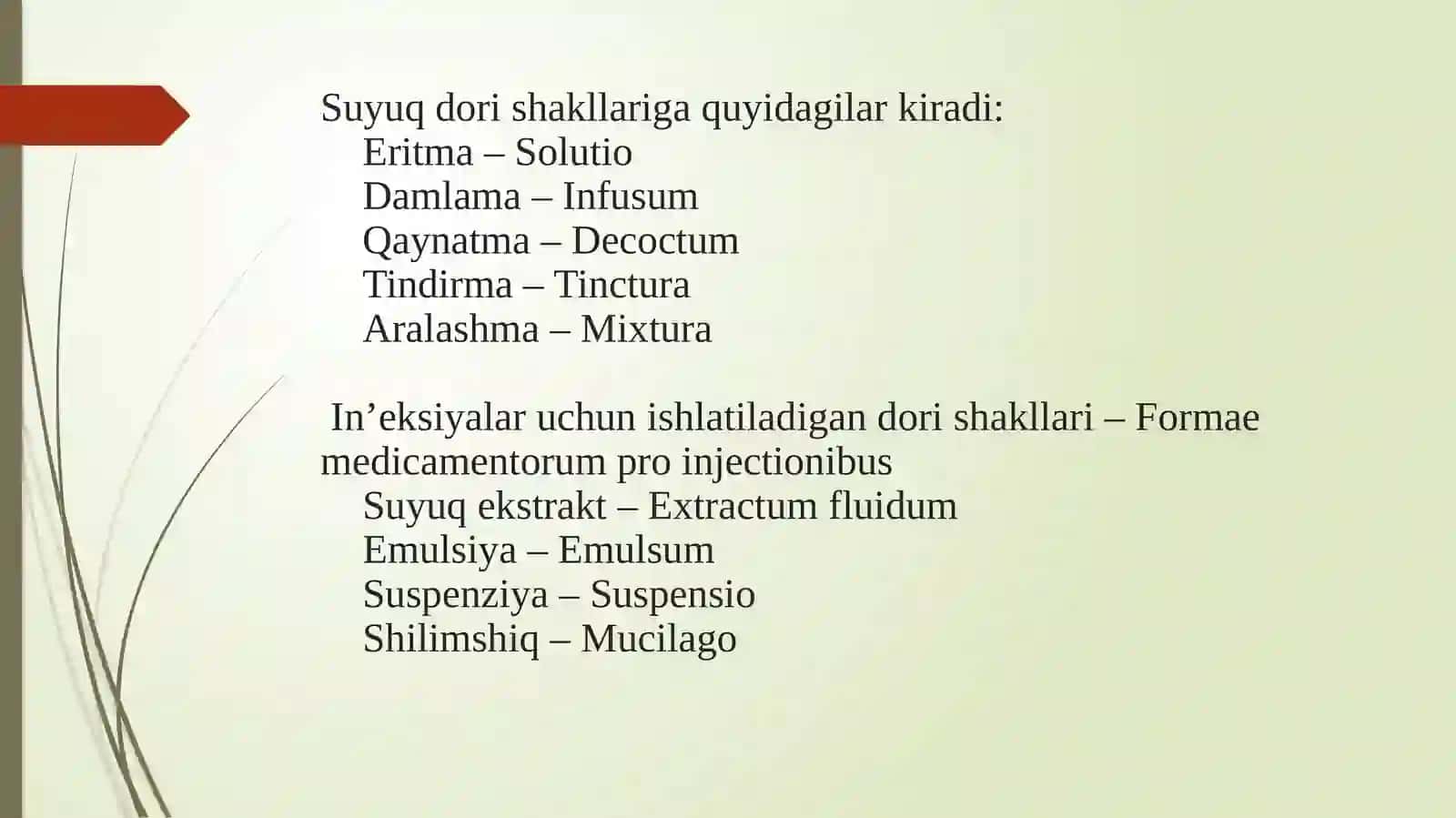 Suyuq dorilar va ulargaretseptsiyozish qoidalari 3