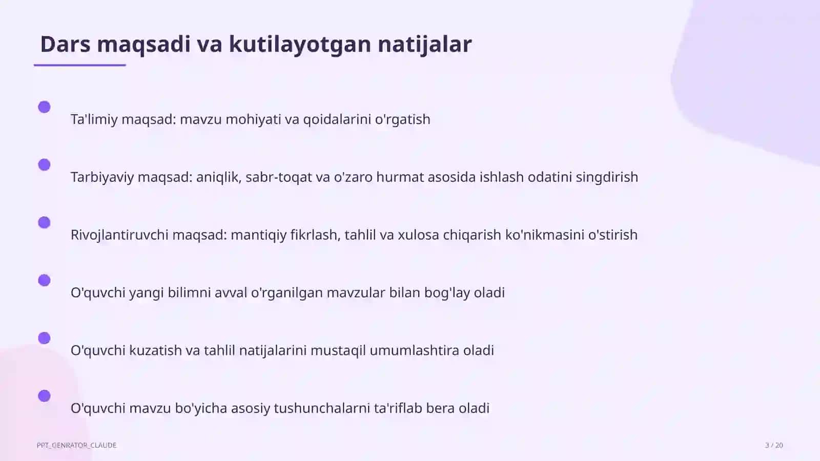 SMART maqsadlar asosida dars maqsadini belgilash 3