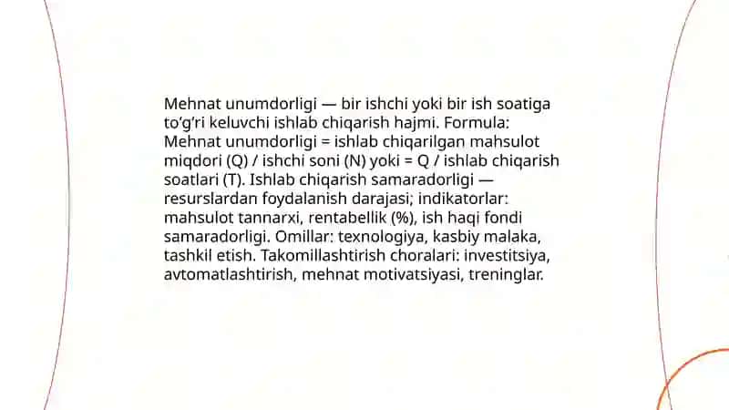 Ishlab chiqarish korxonasining ijtimoiy va iqtisodiy samaradorligi 3
