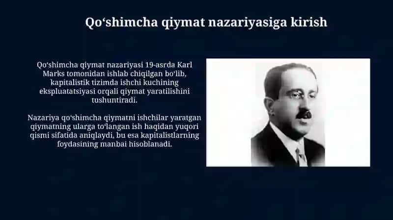 Qo’shimcha qiymat nazariyasi.Xususiymulkkamunosabat 3