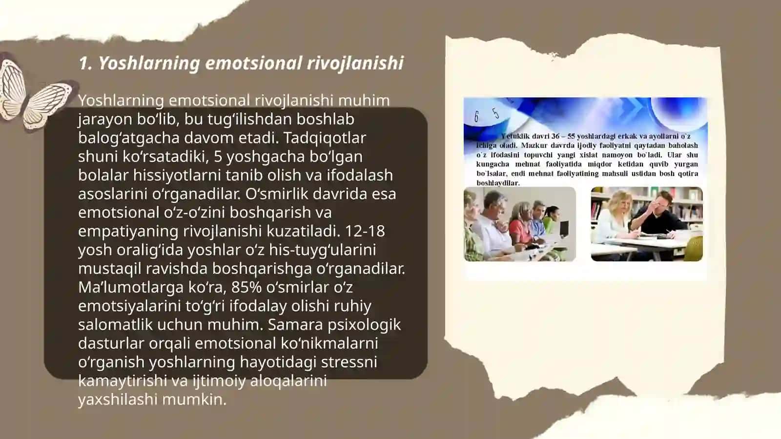 Yoshlarning psixologiyasini rivojlantirish 3